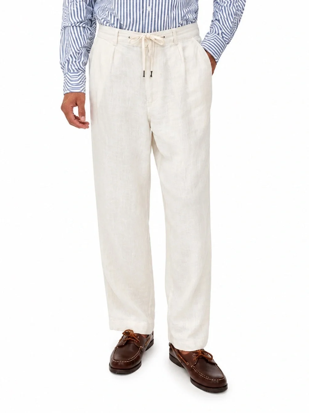 Polo Ralph Lauren Linen Easy Pants Antique Cream- Men’s Medium NWT $198
